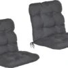 Beautissu Flair NL – Set Van 2 Tuinkussen Lage Rug Antraciet – 100x50 Cm – Zitkussen Matraskussen Voor Tuin Meubelen -Tuinmeubilair 1200x769 1