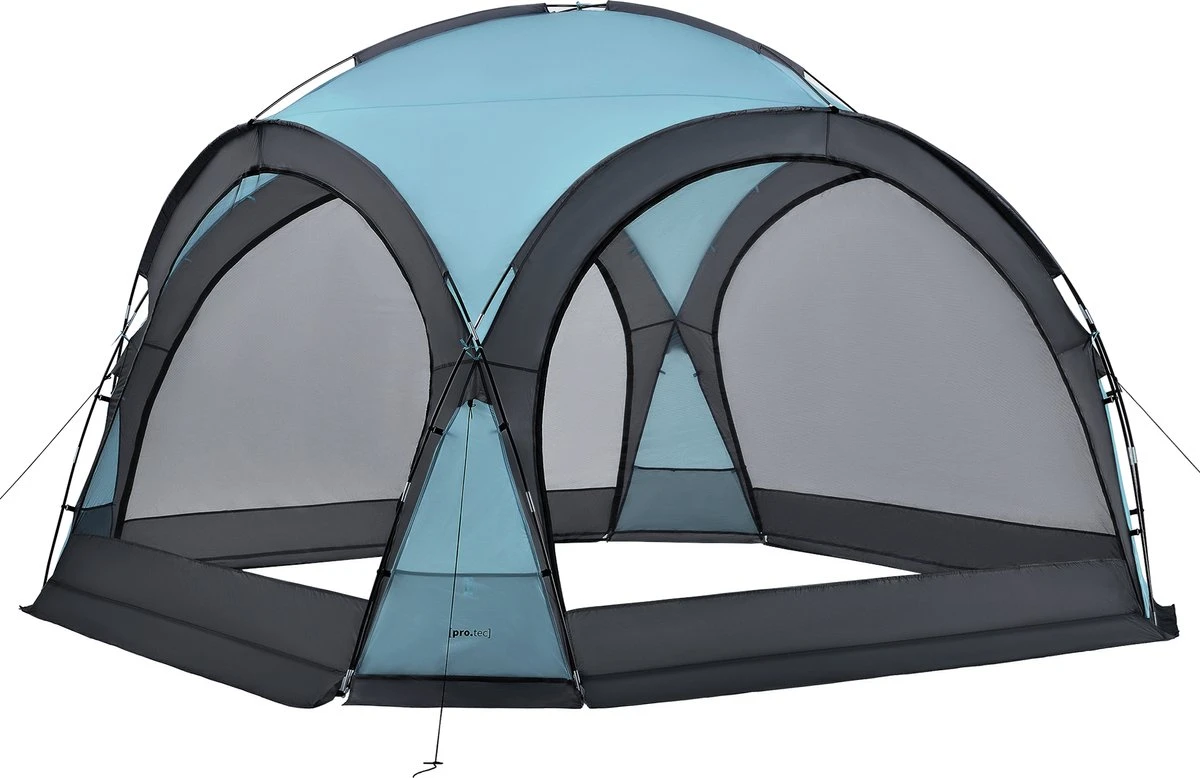 Pro-Tec Paviljoen Grästorp Met LED-verlichting 345x345x247 Cm Lichtblauw 9 Pro-Tec Paviljoen Grästorp Met LED-verlichting 345x345x247 Cm Lichtblauw - Afbeelding 7