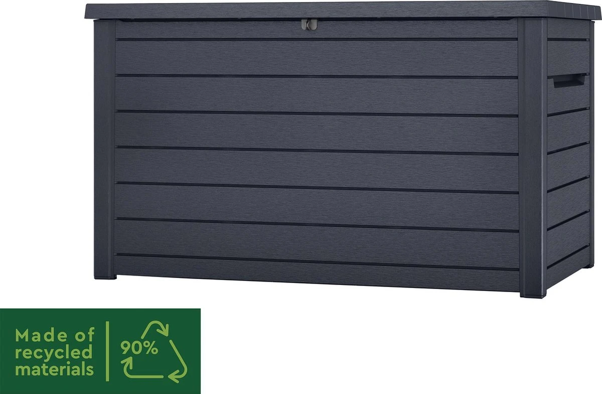 Keter Ontario Opbergbox - 870L - 147x83x86cm - Grafiet 6 Keter Ontario Opbergbox - 870L - 147x83x86cm - Grafiet - Afbeelding 4