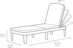 Allibert Jaipur Ligbed - 58x187,5x29 Cm - Grafiet 29 Allibert Jaipur Ligbed - 58x187,5x29 Cm - Grafiet -Tuinmeubilair 1200x796 1