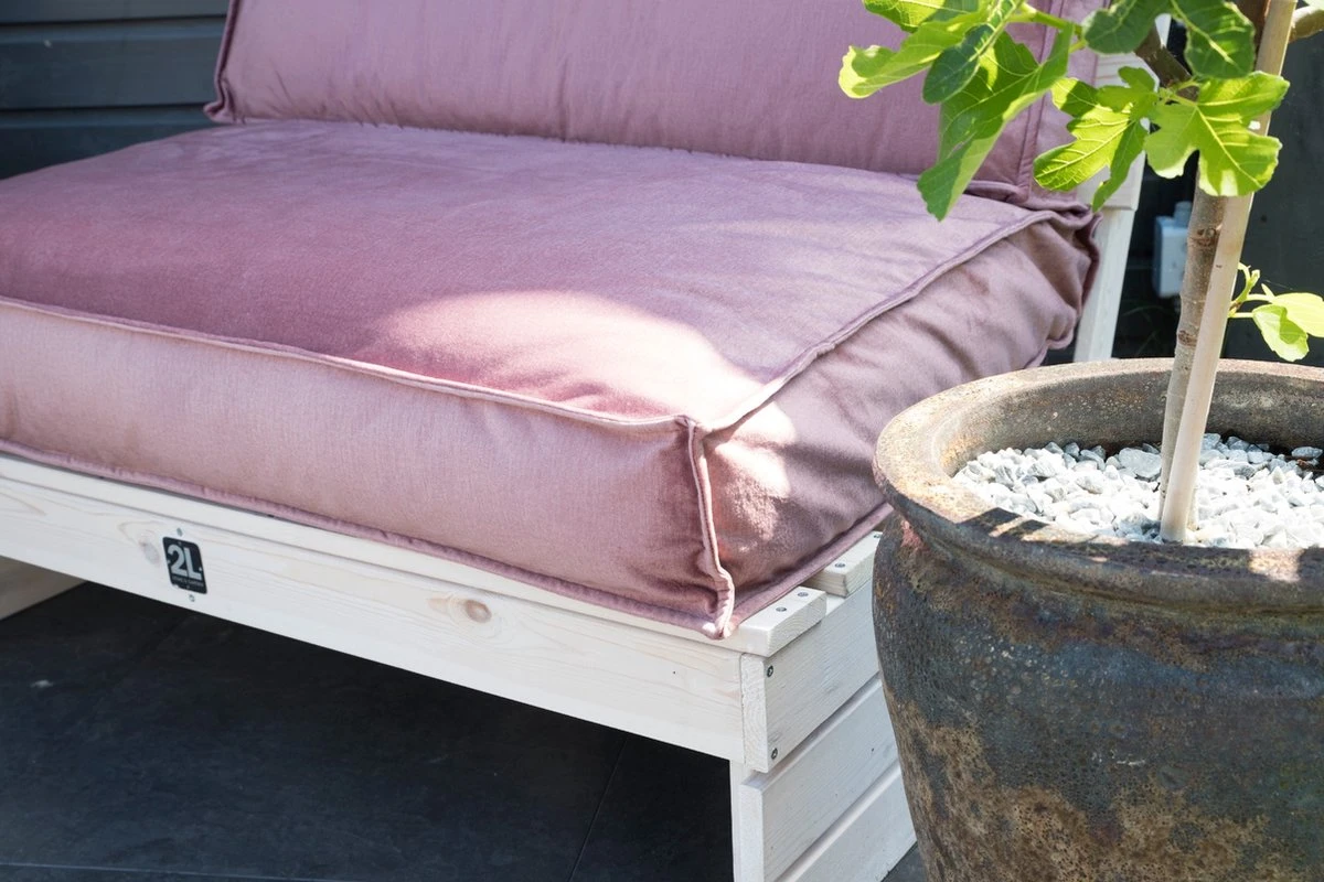 2L Home & Garden Rugkussen Velvet Oud Roze - 120 X 40cm 10 2L Home & Garden Rugkussen Velvet Oud Roze - 120 X 40cm - Afbeelding 8