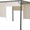 MaxxGarden Pergola - Partytent - Tuinpaviljoen Met één Gesloten Zijkant - 3x3x2,3 M - Cream 2 MaxxGarden Pergola - Partytent - Tuinpaviljoen Met één Gesloten Zijkant - 3x3x2,3 M - Cream -Tuinmeubilair 1200x825