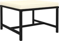 VidaXL 4-delige Loungeset Met Kussens Poly Rattan Zwart -Tuinmeubilair 1200x827 1