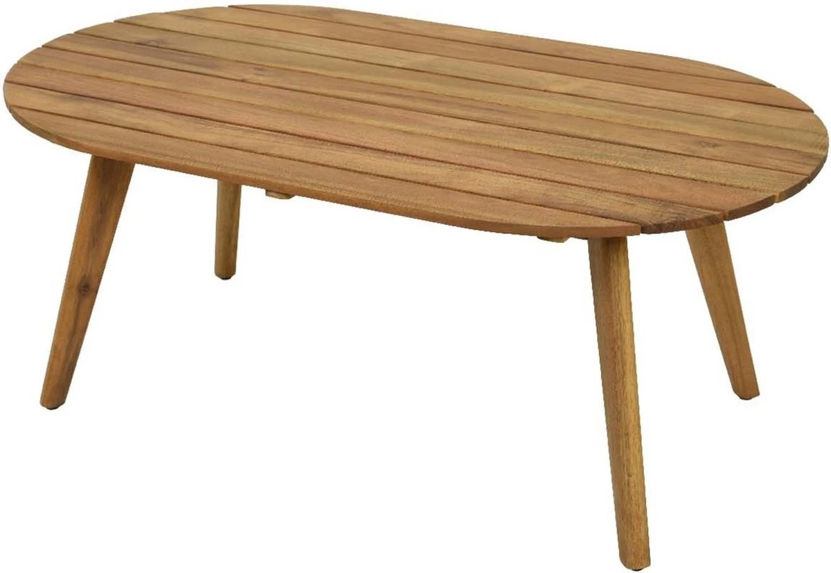 BUITEN Living Seville Lounge Tuintafel | Hardhout | 97x57cm - Ovale Tuintafel 6 BUITEN Living Seville Lounge Tuintafel | Hardhout | 97x57cm - Ovale Tuintafel - Afbeelding 4