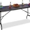 MaxxGarden Vouwtafel - Zwart - Rotanlook - 180x75x74 Cm 2 MaxxGarden Vouwtafel - Zwart - Rotanlook - 180x75x74 Cm -Tuinmeubilair 1200x831 2