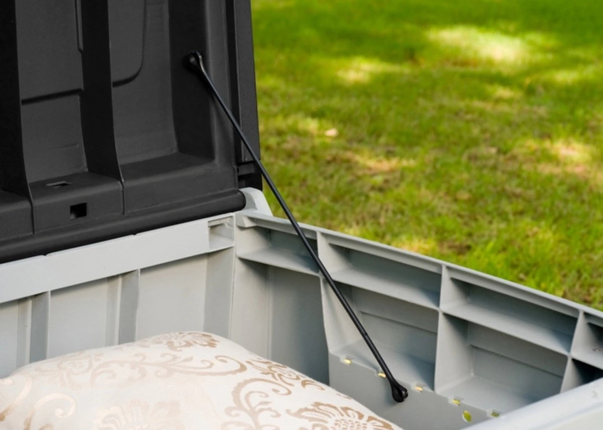 Keter Novel Opbergbox - 340L - 124x55x62.5cm - Grijs 7 Keter Novel Opbergbox - 340L - 124x55x62.5cm - Grijs - Afbeelding 5