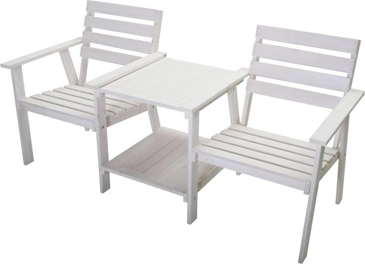 Tuinbank - Romeo Tete A Tete - Wit - 170cm 3 Tuinbank - Romeo Tete A Tete - Wit - 170cm