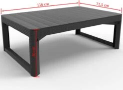 Allibert Lyon Tuintafel - 116x71,5x66/40 Cm - Grafiet 28 Allibert Lyon Tuintafel - 116x71,5x66/40 Cm - Grafiet -Tuinmeubilair 1200x881 2