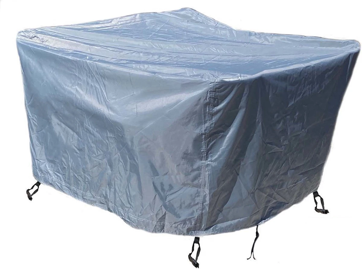 COVER UP HOC - Diamond Hoes Tuinmeubelen- 250x250x90 Cm - Tuinset Beschermhoes Waterdicht Met Stormbanden, Trekkoord En Afwaterings HOCCIE - Zilvergrijze Hoes Tuinmeubels 12 COVER UP HOC - Diamond Hoes Tuinmeubelen- 250x250x90 Cm - Tuinset Beschermhoes Waterdicht Met Stormbanden, Trekkoord En Afwaterings HOCCIE - Zilvergrijze Hoes Tuinmeubels - Afbeelding 10