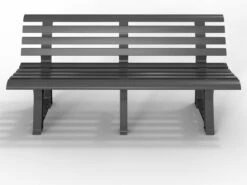 Casaria Tuinbank Orchidea – Kunststof/240kg Belastbaar – Antraciet -Tuinmeubilair 1200x897