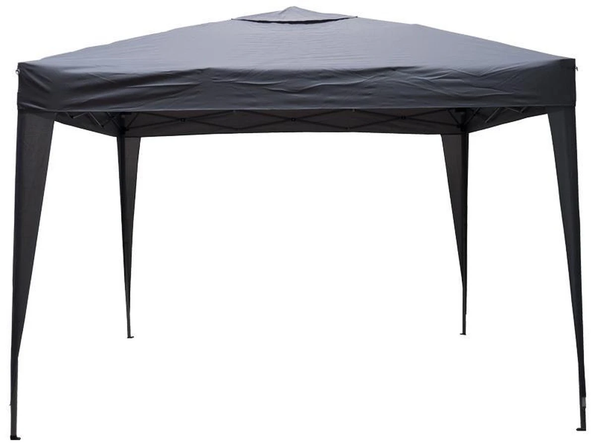 Garden Royal Partytent 3x3m Easy Up Grijs Met 4 Zijwanden 4 Garden Royal Partytent 3x3m Easy Up Grijs Met 4 Zijwanden - Afbeelding 2