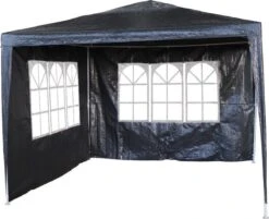 Garden Royal Partytent 3x3m Grijs Met 2 Zijwanden
