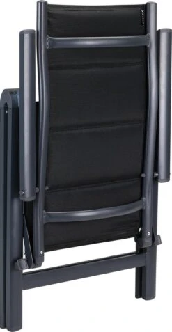 Casaria Tuinstoel Aluminium - 2 Stuks Inklapbaar - Antraciet -Tuinmeubilair 621x1200