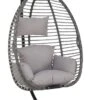 Pro Garden Lowander Hangstoel Egg 191x126x126- Schommelstoel Met Rattan Cocoon En Robuust Stalen Standaard Incl. Kussens - Volledig Inklapbaar - Lichtgrijs 2 Pro Garden Lowander Hangstoel Egg 191x126x126- Schommelstoel Met Rattan Cocoon En Robuust Stalen Standaard Incl. Kussens - Volledig Inklapbaar - Lichtgrijs -Tuinmeubilair 667x1200