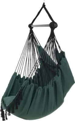 Vita5 XXL Hangstoel | Binnen&Buiten Hangnest | Incl. 2 Kussens En Boekenvak | Volwassenen&Kinderen | Hangmatstoel Tot 225kg | Donkergroen 26 Vita5 XXL Hangstoel | Binnen&Buiten Hangnest | Incl. 2 Kussens En Boekenvak | Volwassenen&Kinderen | Hangmatstoel Tot 225kg | Donkergroen -Tuinmeubilair 742x1200