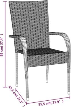 VidaXL 5-delige Tuinset Poly Rattan Bruin -Tuinmeubilair 800x1200 33