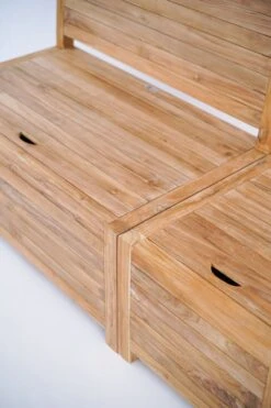 Kleine Teakhouten Tuinbank Met Opbergruimte - 100 X 60 X 90 Cm - Duurzaam Teakhout - Blijft Strak En Mooi - Sterke Constructie Om Lang Mee Te Gaan -Tuinmeubilair 800x1200 4