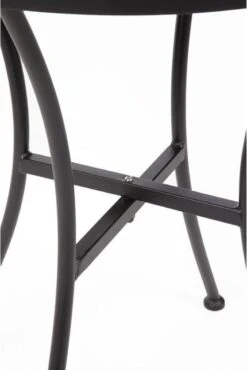 Bolero Ronde Stalen Bistro Tafel Zwart 60cm -Tuinmeubilair 802x1200