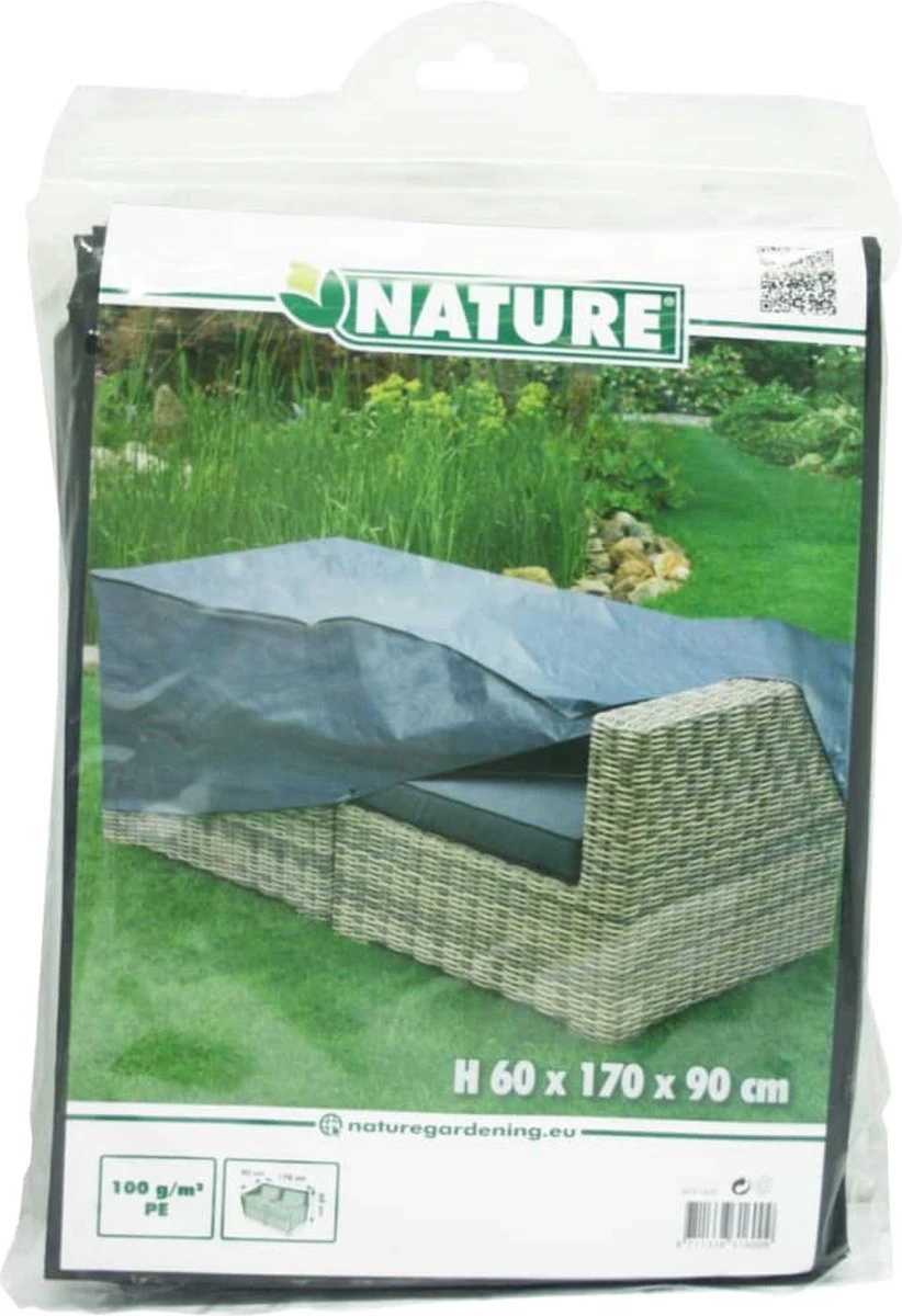 Nature - Tuinmeubelhoes - Beschermhoes Voor Loungebank - 2-zits - H60 X 170 X 90cm 6 Nature - Tuinmeubelhoes - Beschermhoes Voor Loungebank - 2-zits - H60 X 170 X 90cm - Afbeelding 4