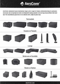 Aerocover Loungesethoes - L-vorm - L 255 X L 255 X B 100 X H 70 Cm 24 Aerocover Loungesethoes - L-vorm - L 255 X L 255 X B 100 X H 70 Cm -Tuinmeubilair 852x1200 2