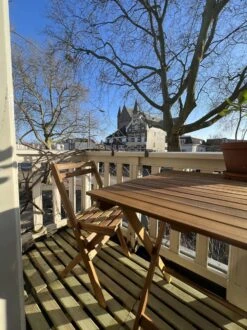 Bistro Set Hout Balkonset FSC – Patio Set Tuin – Houten Frans Tuinsetje – Kleine Tuinset – Complete Kleine Balkon Tafelset Met Gratis Bijzettafel – Hardhout FSC Balkonstoelen & Balkon Tafel - Tuintafel En Stoelen - Bistroset Van Hout – Balcony Set -Tuinmeubilair 899x1200 14