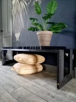 Tuinbank Design 2023 - 150CM - Grenen Hout - Zwart -Tuinmeubilair 900x1200 4