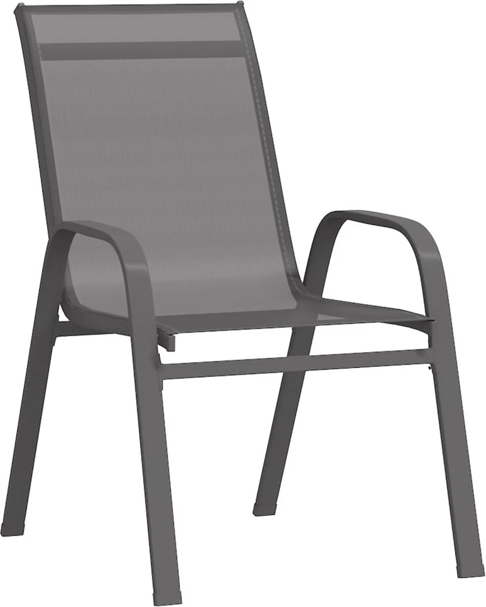 VidaXL 5-delige Tuinset Grijs En Zwart 7 VidaXL 5-delige Tuinset Grijs En Zwart - Afbeelding 5