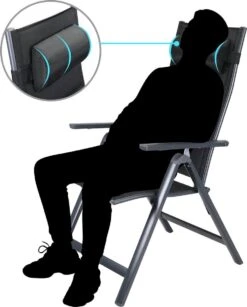 Casaria Tuinstoel Aluminium - 2 Stuks Inklapbaar - Antraciet -Tuinmeubilair 966x1200 1