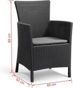 Allibert Iowa Tuinstoel - 60x62x89cm – Grafiet 27 Allibert Iowa Tuinstoel - 60x62x89cm – Grafiet -Tuinmeubilair 996x1200